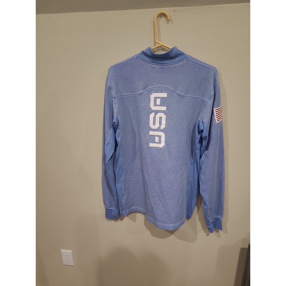 Nike OCG Blue Team USA Paralympics Medal Stand Qtr. Zip Pullover Women SZ M - Picture 4 of 12